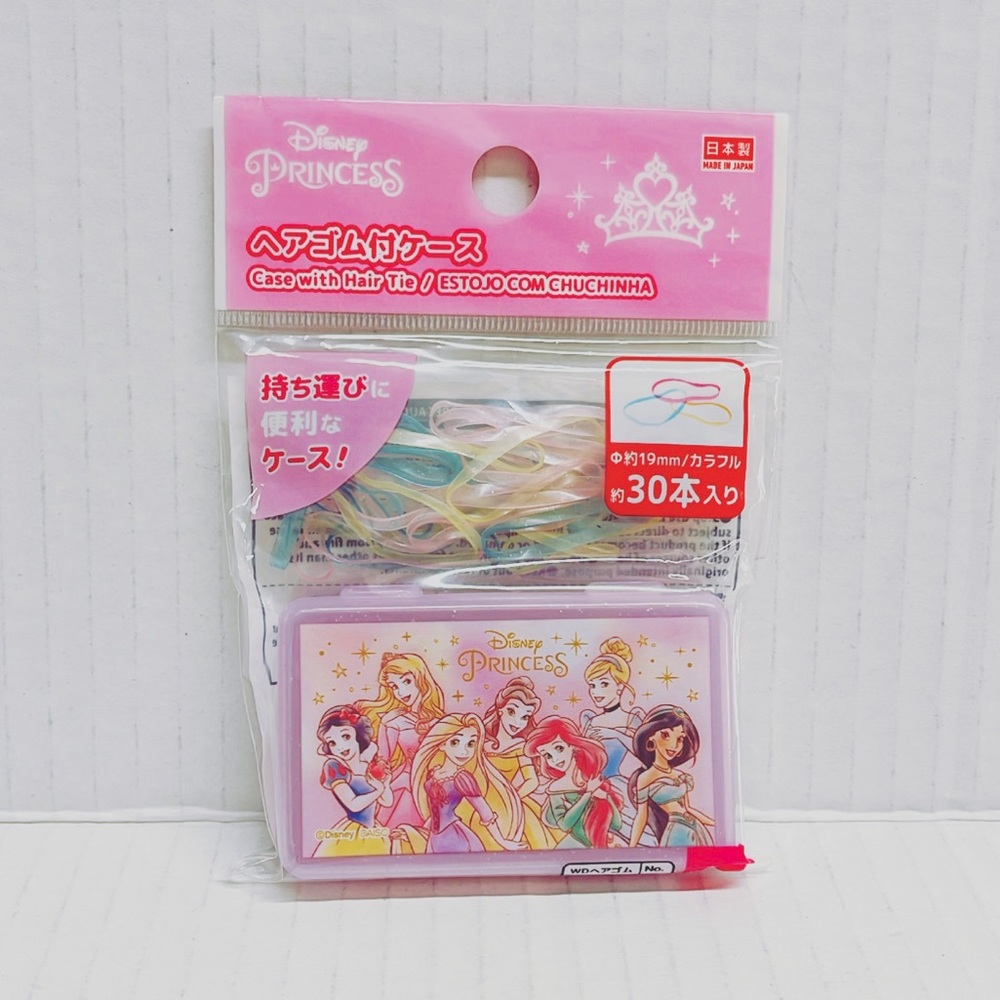 Disney Princess Pink Case with Hair Ties
